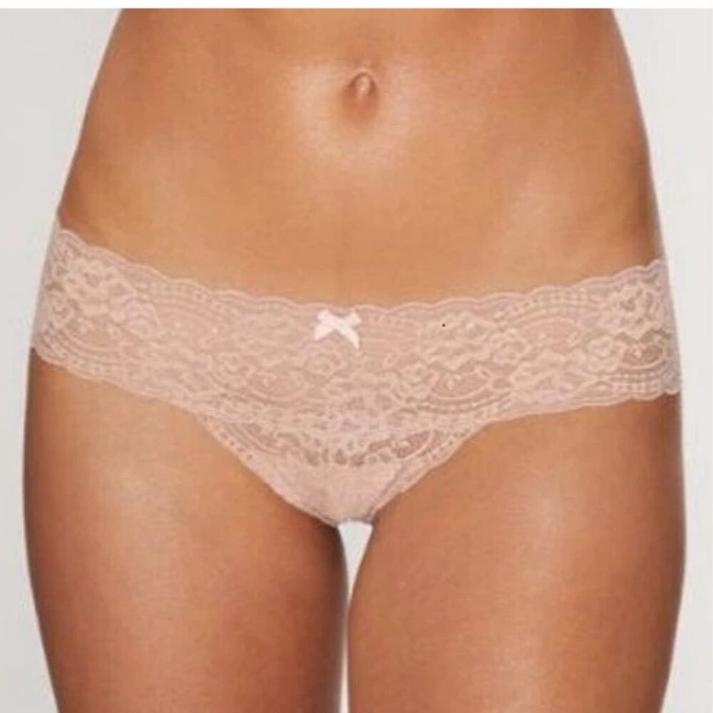 Skarlett Blue Women's Obsessed Thong Panty Underwear, Cashmere Pink, XS